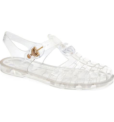 gucci clear jelly slides|gucci slides nordstrom.